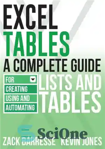 دانلود کتاب Excel tables: a complete guide for creating, using and automating lists and tables – جداول اکسل: راهنمای کاملی...