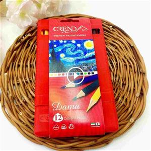 مداد ۱۲ رنگ استندی داما کرند