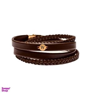 دستبند طلا 18 عیار مردانه لیردا مدل حرف W 