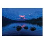 تابلو شاسی طرح انعکاس غروب آفتاب روی دریاچه Sunset Reflection on Lake مدل NV0877