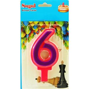 شمع سوگل طرح عدد 6