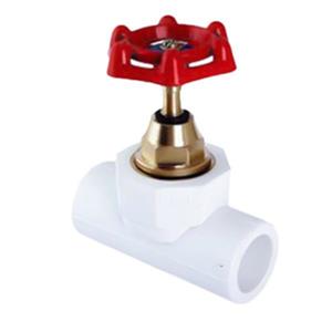 شیر فلکه کامل سفید 40mm آذین