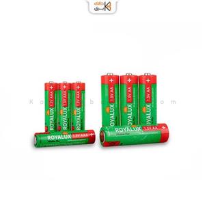 باتری قلمی و نیم Plus Alkaline رویالوکس (پارس شعاع) بسته 2عددی 