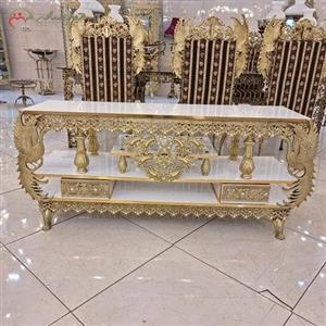 میز تلویزیون مدل ققنوس از جنس ام دی اف و آلومینیوم