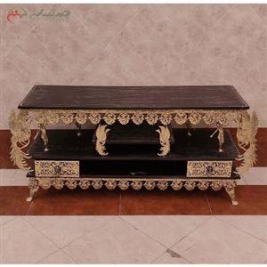 میز تلویزیون برنز طرح طاووس با بدنه کار شده و ظاهر عالی با کیفیت درجه یک