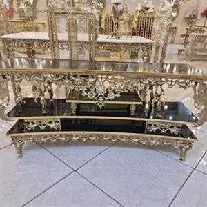 میز تلویزیون مدل ققنوس از جنس برنز و ام دی اف درجه یک
