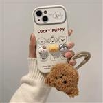 قاب Lucky Puppy عروسک برجسته همراه با آویز تدی