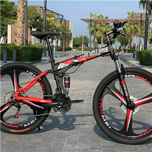 دوچرخه تاشو سایز 26  LAND ROVER رینگ‌ سه پره  رنگ قرمز 