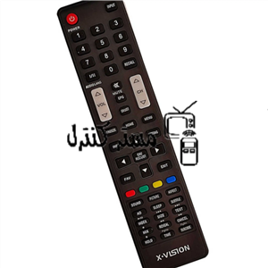 کنترل تلویزیون ال ای دی ایکس ویژن دکمه طوسی جدید LED.XVISION