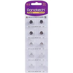 باتری سکه ای Panatech Alkaline AG3 بسته 10 عددی