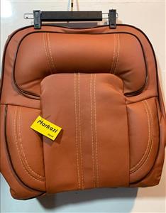 روکش صندلی سمند سورن/سورن پلاس تمام چرم درجه ۱ طرح تایگر رنگ مارون مغزی قهوه ای