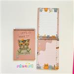 دفترچه یادداشت طرح گربه کیوت fiory | مستر راد