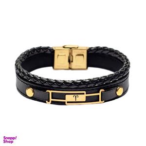 دستبند طلا 18 عیار مردانه لیردا مدل نماد ماه تولد فروردین