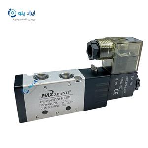 شیر برقی 2-5 1/4 تک بوبین مکس 220 ولت 4V210-08 MAX 