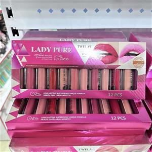 جین 12عددی رژ مایع لیدی پیور lady pure matte lip gloss