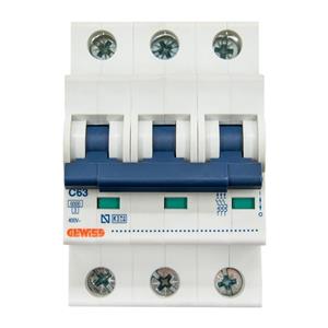 فیوز مینیاتوری سه پل 63 آمپر تیپ C جی ویس