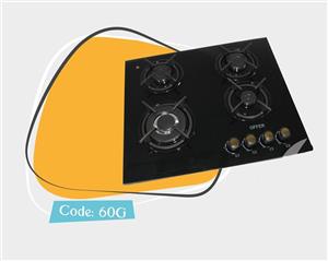 گاز رومیزی چهار شعله شیشه ای آفر مدل G60