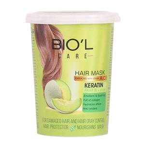 ماسک مو بیول تغذیه کننده و آبرسان مو با عصاره طالبی 500 میل Biol Vitality argan & melon Hair Mask 500ml