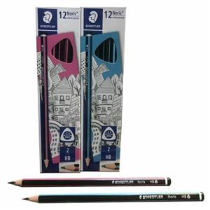 مداد مشکی استدلر مدل Noris گرافیت سه گوش بسته 12 عددی