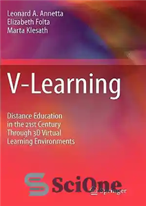 دانلود کتاب V-Learning Distance Education in the 21st Century Through 3D Virtual Learning Environments – آموزش از راه دور V-Learning...