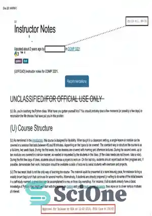دانلود کتاب Instructor notes for COMP 3321: Python – یادداشت های مربی برای COMP 3321: Python