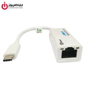 کارت شبکه USB 3.1 Type C با سرعت 1000Mbps مدل  FN-UCE1000 کارت شبکه USB3.0 Type-C  به شبکه LAN فرانت مدل FN-UCE1000