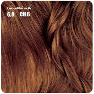 کیت رنگ موی Bio l شماره 6.8 بلوند شکلاتی تیره Biol 6.8 Dark Chocolate Blnd Hair Color Kit