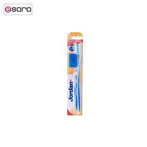 مسواک جردن مدل Advanced White  متوسط با درپوش Jordan Advanced Medium White Tooth Brush With Cap