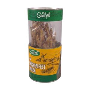 تشویقی سگ پای مرغ سویل پت مدل Chicken Feet Snack وزن ۱۶۰ گرم