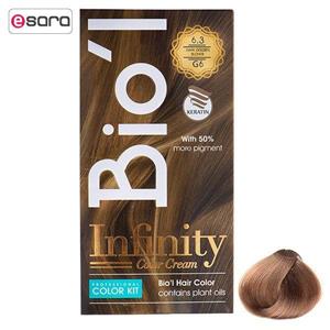 کیت رنگ موی Bio l شماره 6.3 بلوند طلایی تیره Biol 6.3 Dark Golden Blnd Hair Color Kit