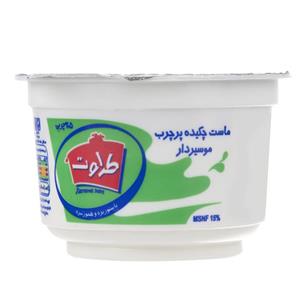 ماست چکیده پرچرب موسیردار طراوت مقدار 250 گرم Taravat Full Fat Consentrated Shallot Yogourt 250gr