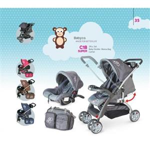 سرویس 3 تکه کالسکه baby co مدل C18 Super