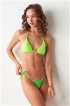 پیر کاردین Aqua Triangle Bikini Single Neon Green 239105