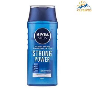 شامپو تقویت کننده مردانه نیوآ مدل Strong Power حجم 250 میلی لیتر Nivea Strong Power For Men Shampoo 250ml