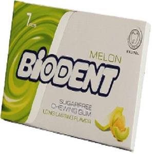 ادامس مینی استیک بدون شکر با طعم طالبی بایودنت Biodent Cantaloupe Sugar Free Chewing Gum 