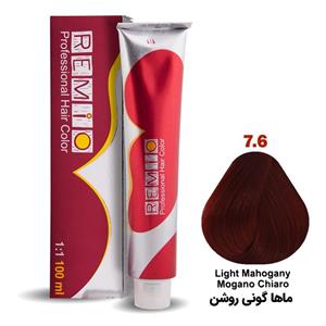 رنگ مو رمیو شماره 7/6 حجم 100 میلی لیتر رنگ ماها گونی روشن