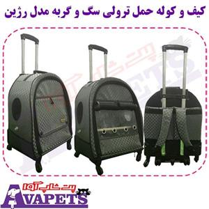 کیف و کوله حمل ترولی سگ و گربه مدل رژین