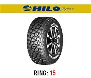 لاستیک خودرو هیلو مدل X-Terrain MT1 سایز 32/11.5R15