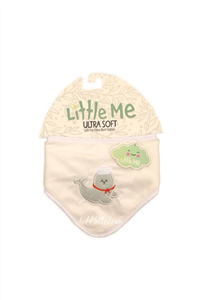 دستمال گردن و پیشبند نوزادی little me طرح دلفین 