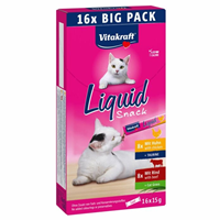 بستنی گربه با طعم مرغ ‌و بیف ویتاکرافت  Vitakraft liquid snack big pack