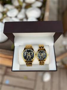 ست ساعت زنانه و مردانه تیسوت رنگ ثابت با کیفیت طرح سه موتوره کد 1916930