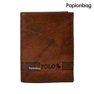 کیف پول کتابی چرم طبیعی پولو کد272
