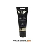 رنگ اکریلیک Ivory black حجم 75 ml برند وستا Vesta