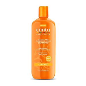 شامپو شی باتر موهای فر و حالت دار کنتو بدون سولفات Cantu Cleansing Cream Shampoo For Curls,Coils,Wavy Hair 400ml