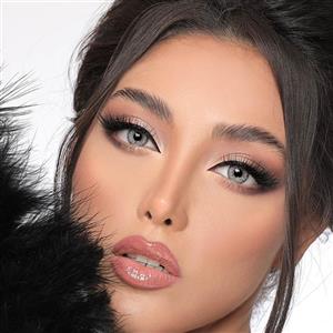 لنز چشم گلدن مود رنگ طوسی کانتر طرح دار Golden Mood Lenses 3D Hydroclear Conter Gray