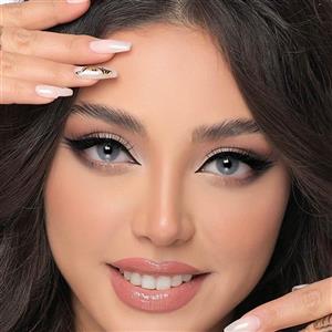 لنز چشم گلدن مود رنگ آبی ازول Golden Mood Lenses 3D Hydroclear Azul