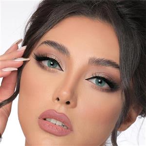 لنز چشم گلدن مود رنگ چشم سبز کله غازی Golden Mood Lenses 3D Hydroclear Verde