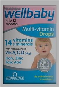 قطره مولتی ویتامین۳۰ میل ول بی بی|Wellbaby multivitamin 30ml drops