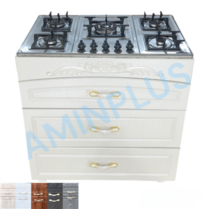 اجاق گاز5شعله پارس سوار صفحه استیل مدلm3