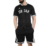 ست تیشرت و شلوارک بیسبالی مردانه جردن مدل Dri Fit-2B1891 مشکی